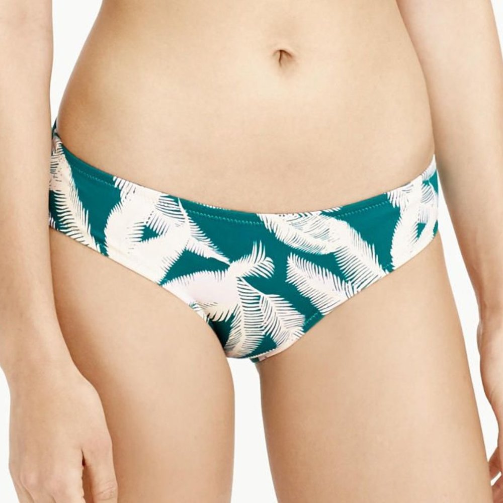 NWT - J. Crew - Tropical Fern Tie Bikini Bottoms